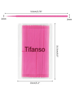 Bastones de Algodón Micro Tifanso 400 PCS Rosa para Maquillaje 2