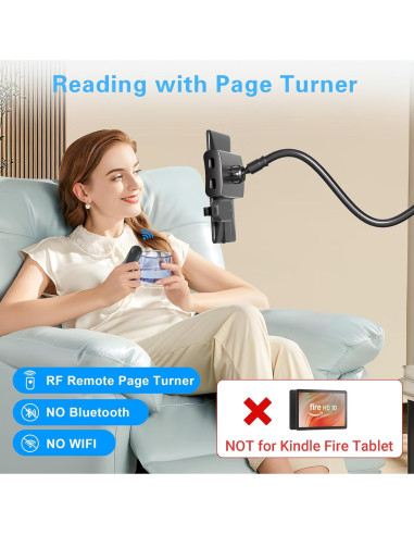 Soporte para Tableta con Cuello de Ganso Kefotic K2 Negro