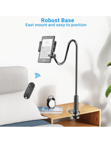 Soporte para Tableta con Cuello de Ganso Kefotic K2 Negro