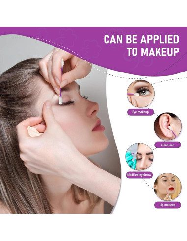 900 Bastoncillos de Algodón CGR con Punta Afilada y Aplanada