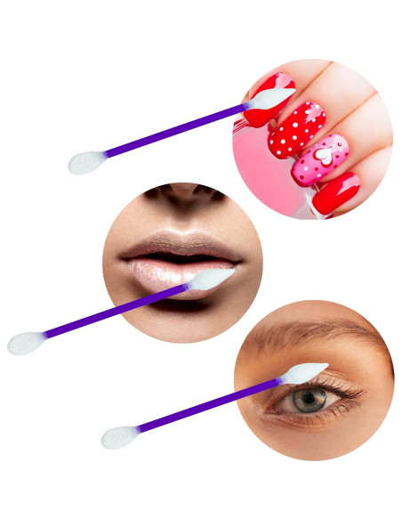 900 Bastoncillos de Algodón CGR con Punta Afilada y Aplanada