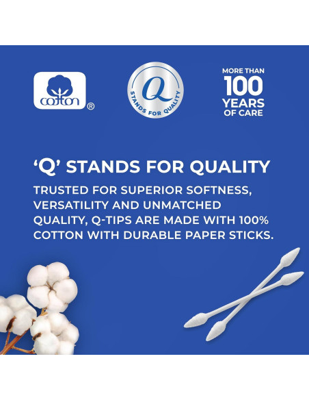Bastones de Algodón Q-Tips Punta Precisa 170 Unidades