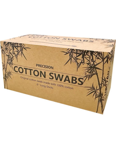 Hisopos de Algodón de Precisión 500pcs para Limpieza y Belleza