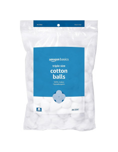 Bolas de Algodón Amazon Basics 200 Unidades Hipoalergénicas