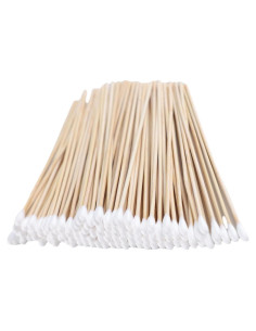 200 Bastones de Algodón Estériles de Madera 15 CM - Cuidado Personal