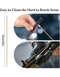 600 Bastones de Limpieza de Precisión Garrelett 15.24 cm Algodón 2