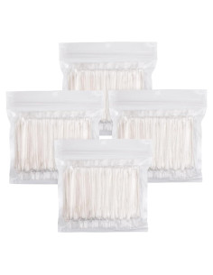 Hisopos de Algodón Doble Redondo KRIZJUES 400 Piezas