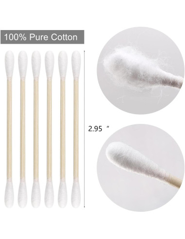 Bastones de Algodón BTYMS 2000 Unidades 7.62 cm Doble Punta