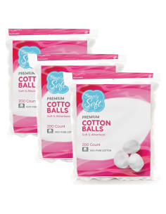 Bolas de Algodón Simply Soft 600 Unidades 100% Puro