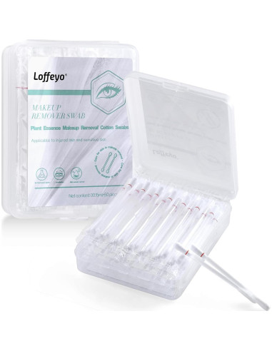 Q-tips Desmaquillantes Loffeyo 50 Unidades con Lirio Blanco