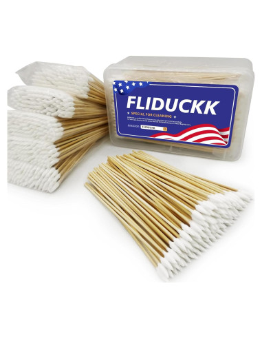 500 Hisopos de Algodón Largo FLIDUKK - Biodegradables 15.24 cm