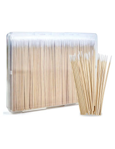 400PCS Hisopos de Algodón Punta Fina ElELing 10 cm para Belleza