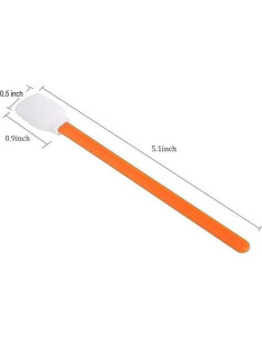 100 Palitos de Limpieza de Espuma Naranja 128mm Ziznba 2