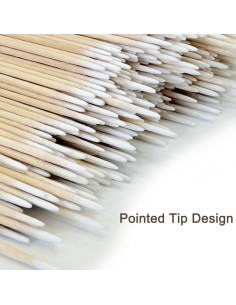 200 Bastones de Algodón de Precisión Egaageoi 10.16 cm Sin Pelusa 2