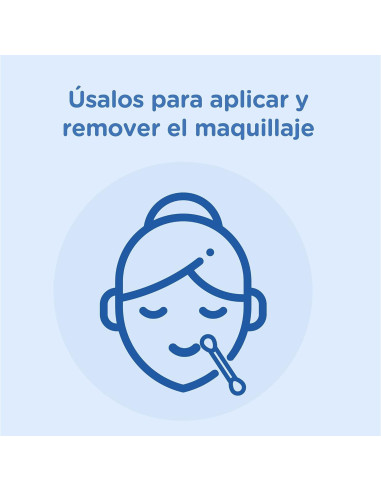 Bastones de algodón Johnsons y Johnsons - 100 unidades