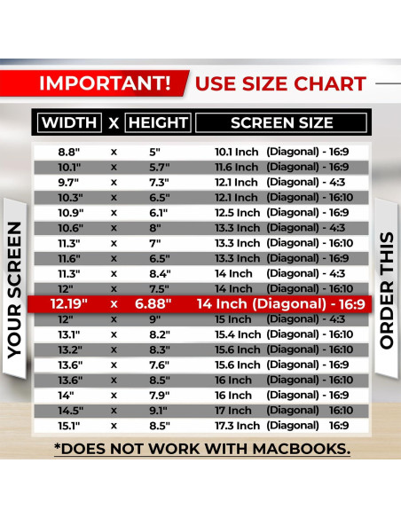 Filtro de Pantalla Privada 14" SightPro - Antirreflejo 16:9 Filtro de Pantalla Privada 14" SightPro - Antirreflejo 16:9