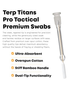 Bastones de Algodón de Bambú TerpTitans 15 cm - Paquete de 2 2