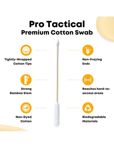 Bastones de Algodón de Bambú TerpTitans 15 cm - Paquete de 2