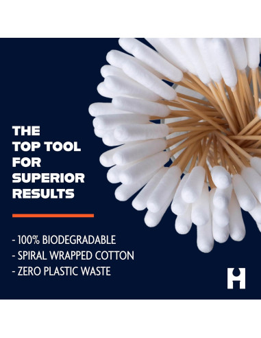 Bastones de Algodón de Bambú TerpTitans 15 cm - Paquete de 2