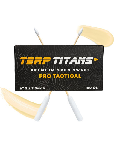 Bastones de Algodón de Bambú TerpTitans 15 cm - Paquete de 2