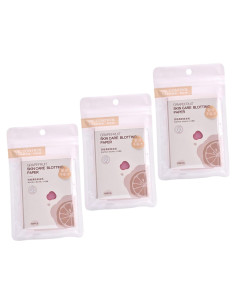 SAFIGLE 3 Bolsas de Hojas Absorbentes de Aceite Facial Rosa