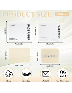 Hojas Absorbentes de Aceite Betinyar 1000 Piezas Jazmín del Cabo 2