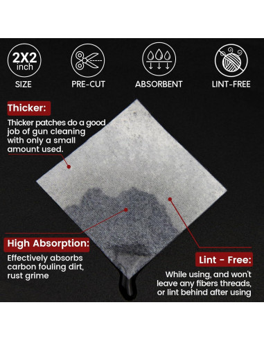 PINGMIC Kit de Limpieza de Armas - 300 Parches y 200 Hisopos