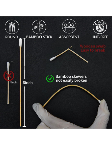 PINGMIC Kit de Limpieza de Armas - 300 Parches y 200 Hisopos