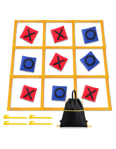 Juego Gigante de Tres en Raya Gocasmus 119x119cm Portátil