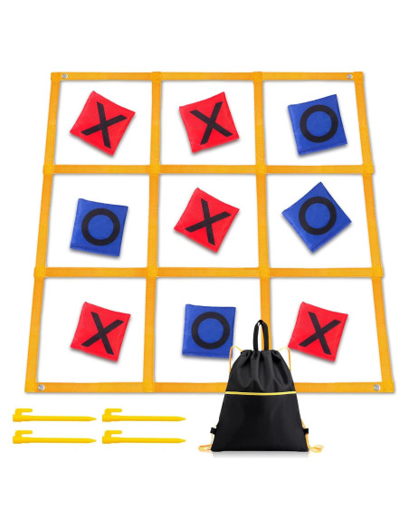 Juego Gigante de Tres en Raya Gocasmus 119x119cm Portátil