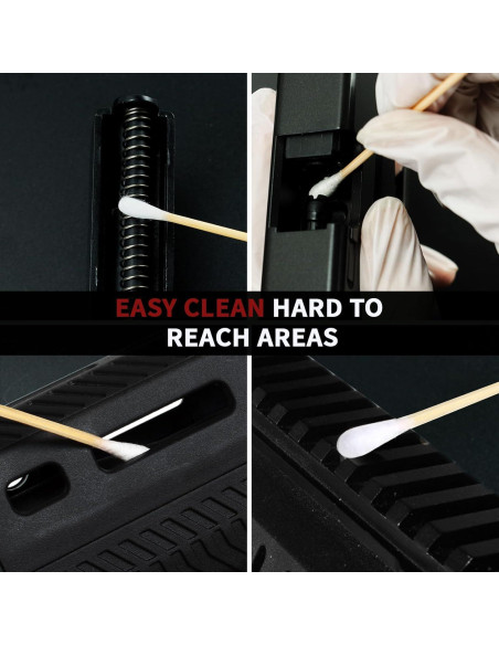 PINGMIC Kit de Limpieza de Armas - 300 Parches y 200 Hisopos