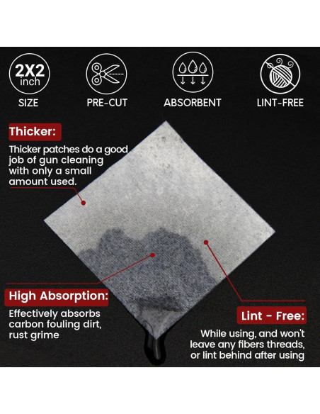 PINGMIC Kit de Limpieza de Armas - 300 Parches y 200 Hisopos