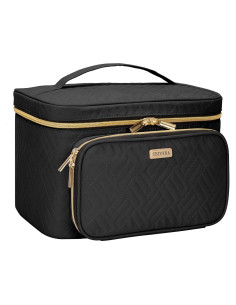 Bolsa de Maquillaje TBTOTRA Grande Impermeable Negra 25.4x19.05x17.78cm