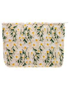 Neceser Cosmético Grande PAZIMIIK Lona Blanca 26x18 cm