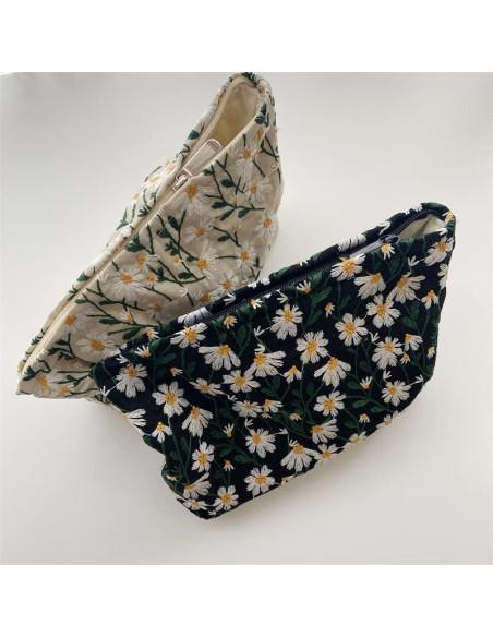 Neceser Cosmético Grande PAZIMIIK Lona Blanca 26x18 cm Neceser Cosmético Grande PAZIMIIK Lona Blanca 26x18 cm