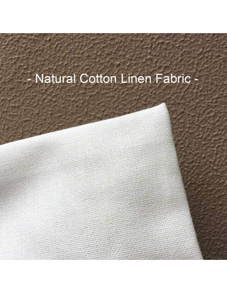 Bolsa de Maquillaje Personalizada Floral Lino Natural 22.86x17.27cm