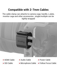 Abrazadera para Cámara SmallRig 4 pcs Soporte de Cable 2-7mm 2