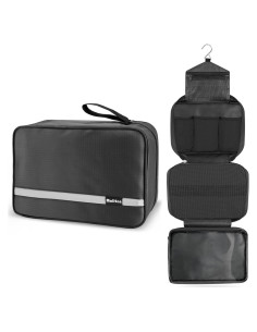 Bolsa de Aseo Colgante Maliton Negra 28.4x19.3cm Impermeable