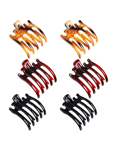 Clips de Pelo Antideslizantes Syhood - 6 Piezas en 3 Colores