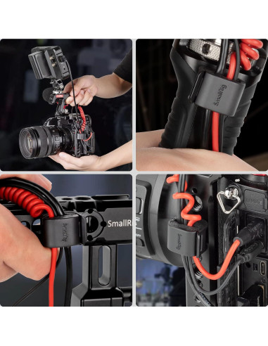 Abrazadera para Cámara SmallRig 4 pcs Soporte de Cable 2-7mm