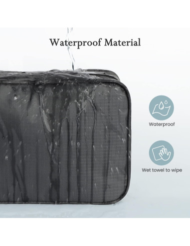 Bolsa de Aseo Colgante Maliton Negra 28.4x19.3cm Impermeable