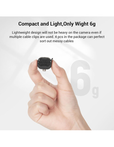 Abrazadera para Cámara SmallRig 4 pcs Soporte de Cable 2-7mm