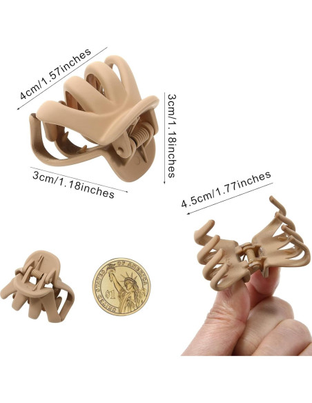 Clips de Garra Pequeños AWAYTR 12 Pcs Antideslizantes