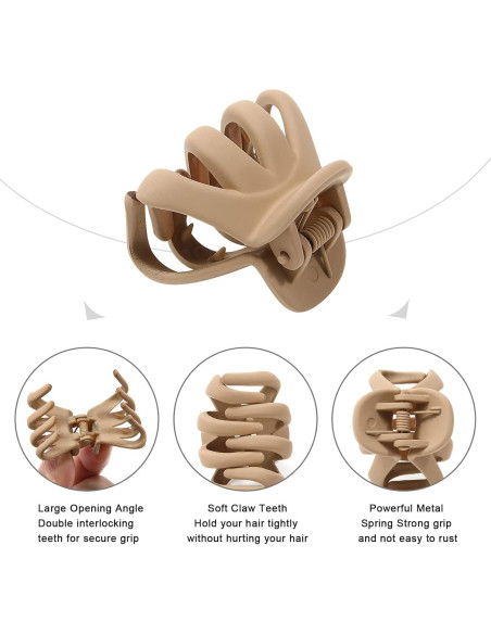 Clips de Garra Pequeños AWAYTR 12 Pcs Antideslizantes