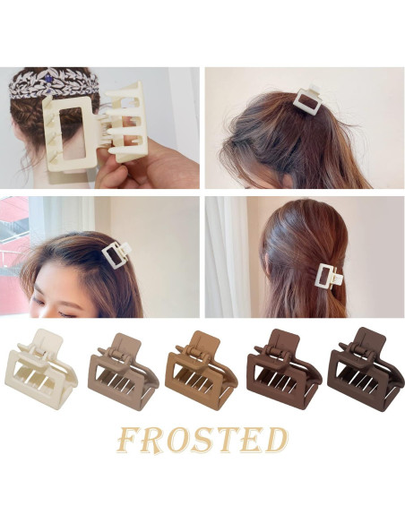 Clips de Garra Medianos para Cabello Cobinaan - 6 Colores Clips de Garra Medianos para Cabello Cobinaan - 6 Colores