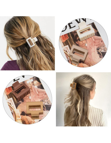 Clips de Garra Medianos para Cabello Cobinaan - 6 Colores