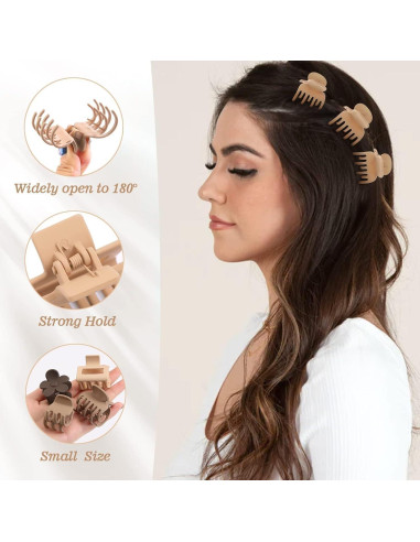 16 Clips de Garra para Cabello Unbednigt - Duraderos y Antideslizantes