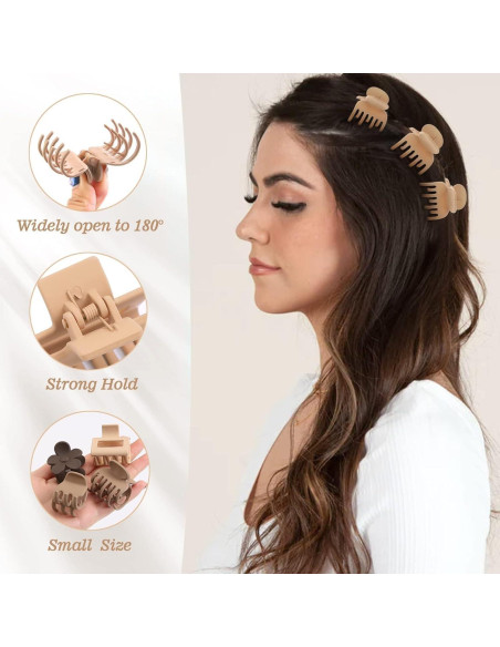 16 Clips de Garra para Cabello Unbednigt - Duraderos y Antideslizantes