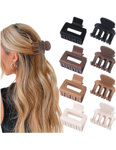 Set de Clips para Cabello USDNICE 8 Pcs Antideslizantes 2