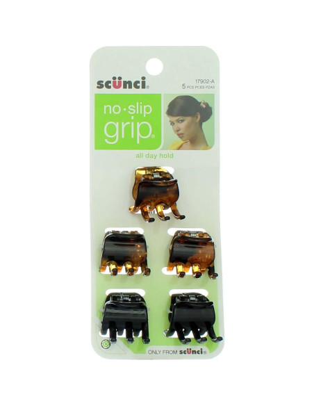 Pinzas Mini de Mandíbula Scunci Sin Deslizamiento - 5 Unidades